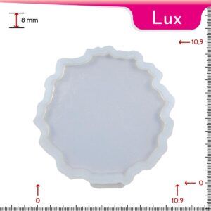 Mold-it Lux Coaster Single Round Geode Silicone Mold