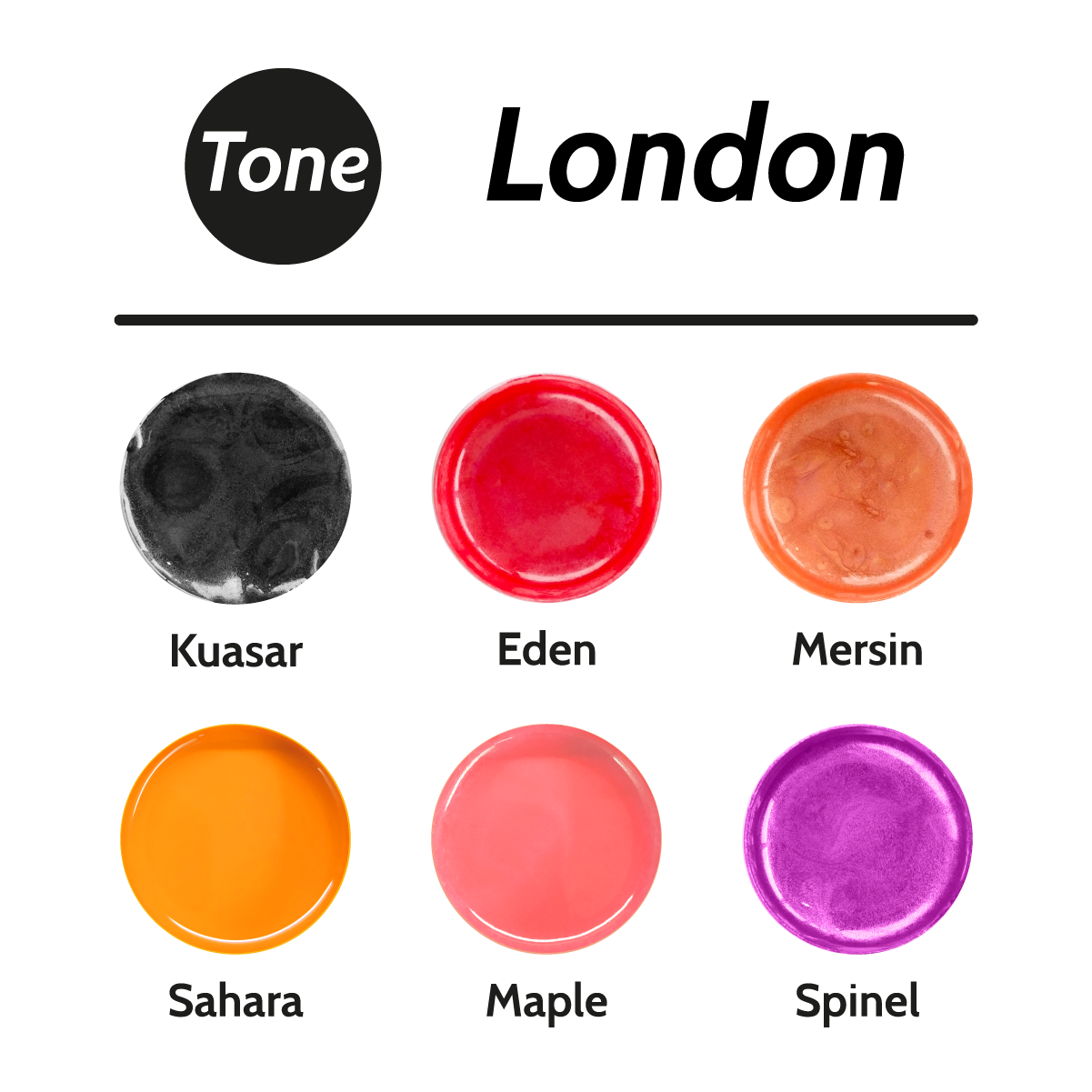 Tone New York Epoxy Pigment Set 6x25 ml - Bestista